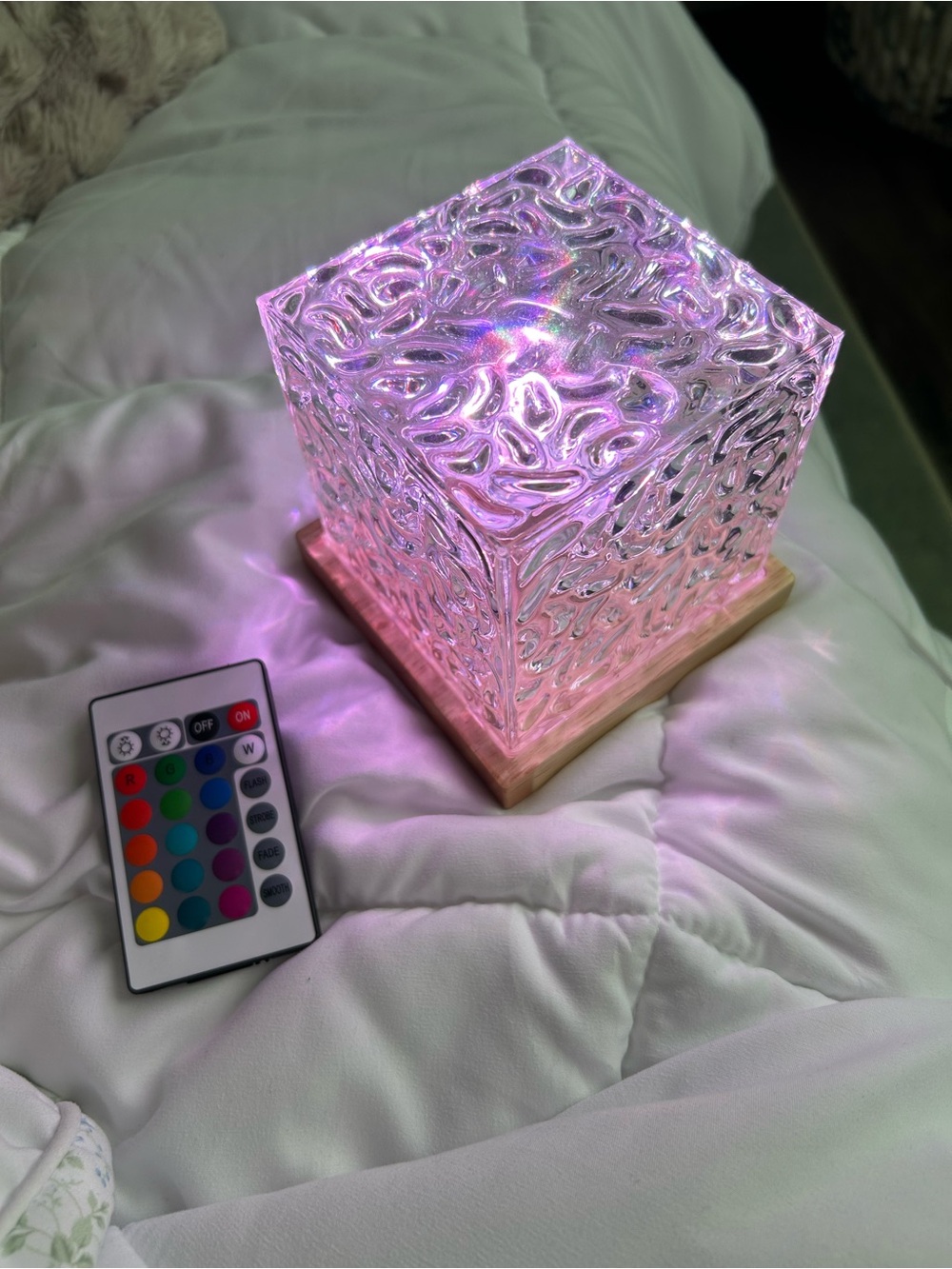 Ocean Ripple Cube Night Light - Picture 6 of 7